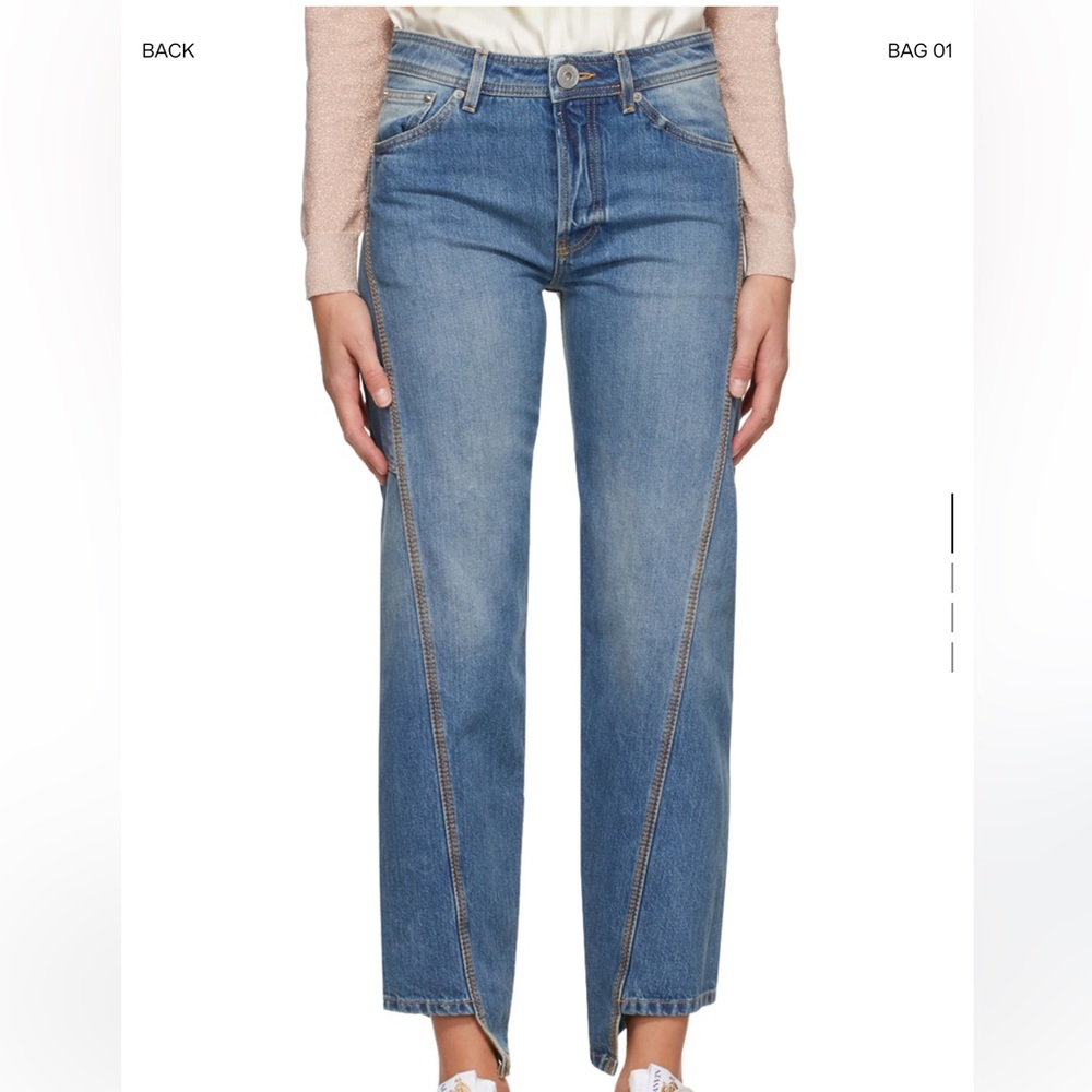 Lanvin blue twisted jeans. NWT, never worn.